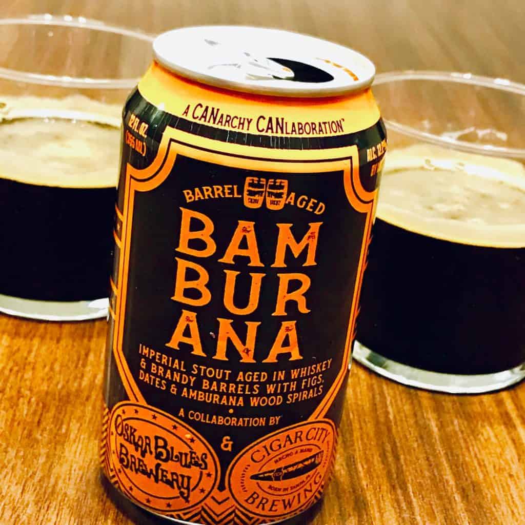 Oskar Blues Bamburana can big boozy beer