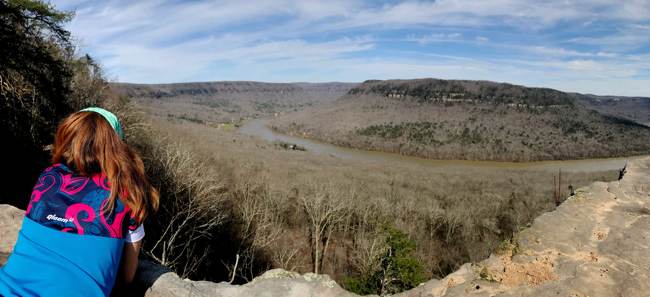 April overlooking the valley outside of Chattanooga, Tennessee