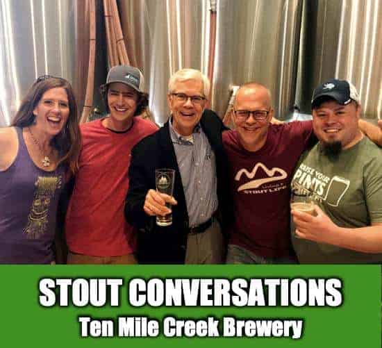 group of us at Ten Mile Creek Brewery