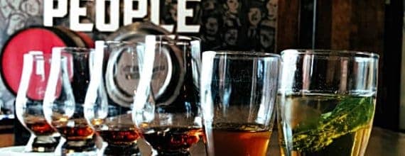 Flight of whiskey - Whiskey to the People - Chattanooga Whiskey - enjoy life