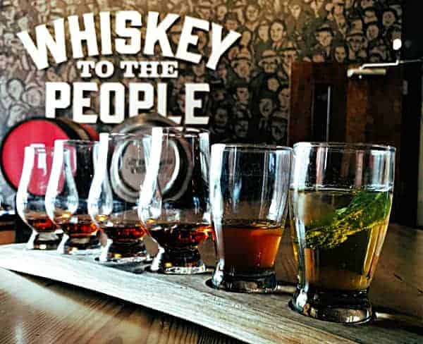 Flight of whiskey - Whiskey to the People - Chattanooga Whiskey - enjoy life