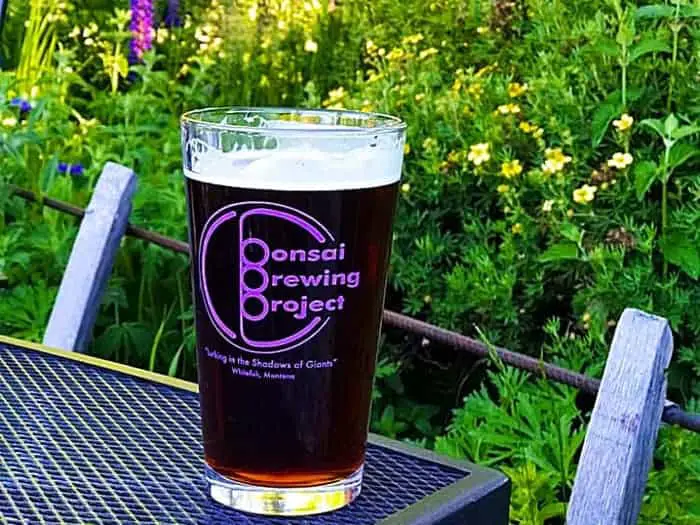 Bonsai Brewing Project beer glass - Whitefish, Montana