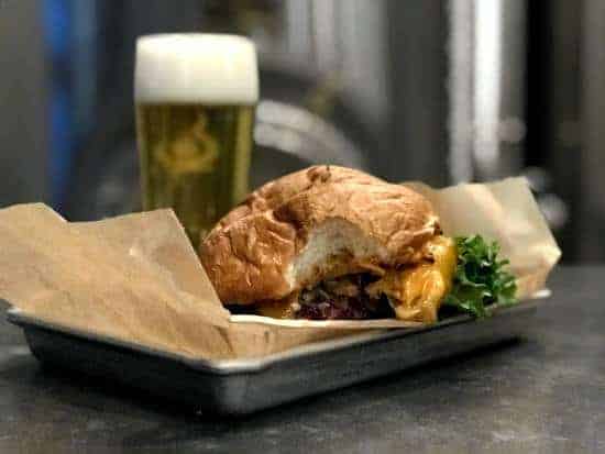 craft burger and craft beer at Counter Culture Brewery + Grille