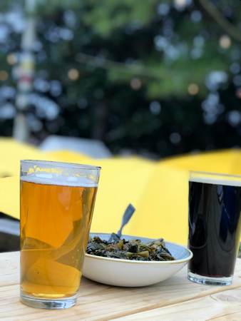 beer at collard greens Ladybird in Atlanta