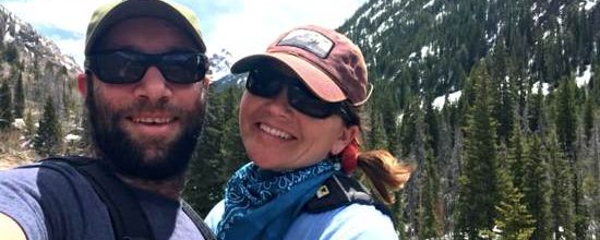 Jordan and Michelle in nature from Woods Boss Brewing