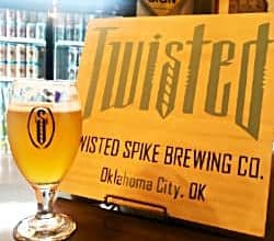 Twisted Spike Brewing - bar sign