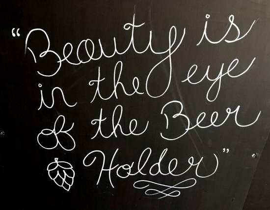 Beauty is in the eye of the beerholder