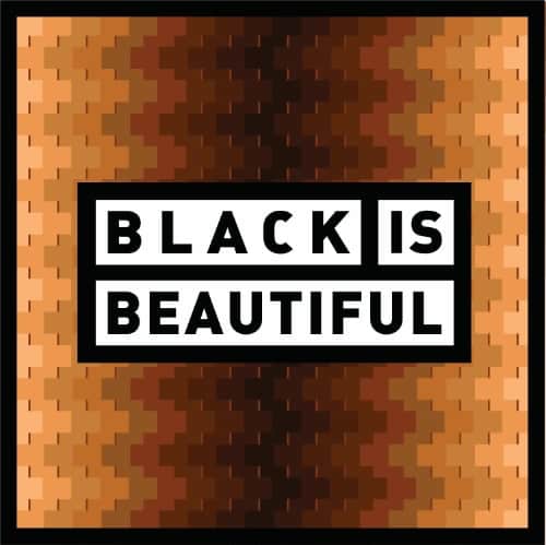 Black is Beautiful logo from Weathered Souls in San Antonio Texas