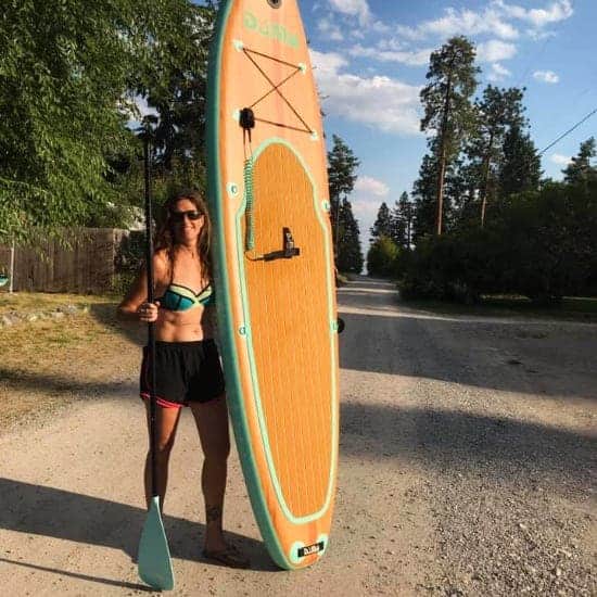 April with her SUP Flathead Valley Montana copy