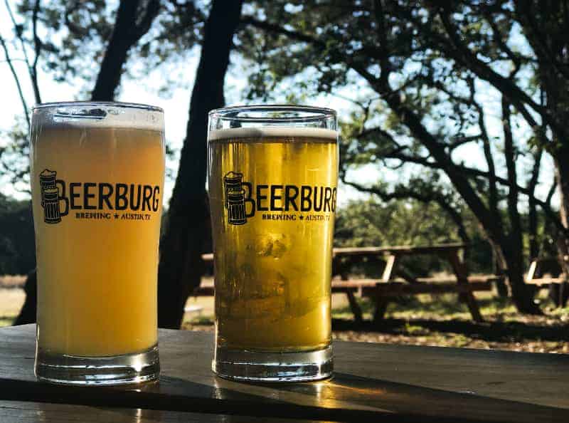 Beerburg beer outside beer garden BeerBurg Texas Hill Country Destination Brewery copy 2