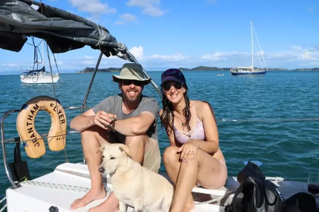 Danielle Conor Pivo on sailboat Sailing Pivo New Zealand