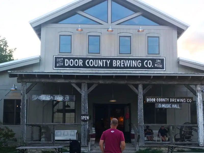 door county brewing entryway Door County breweries Wisconsin