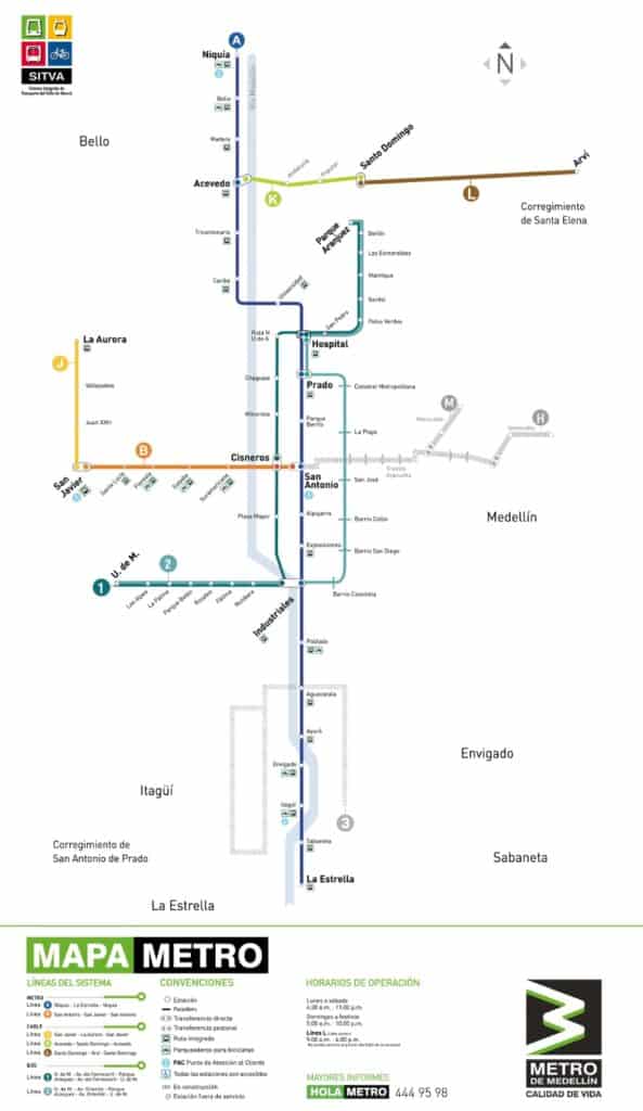Medellin-Metro-map