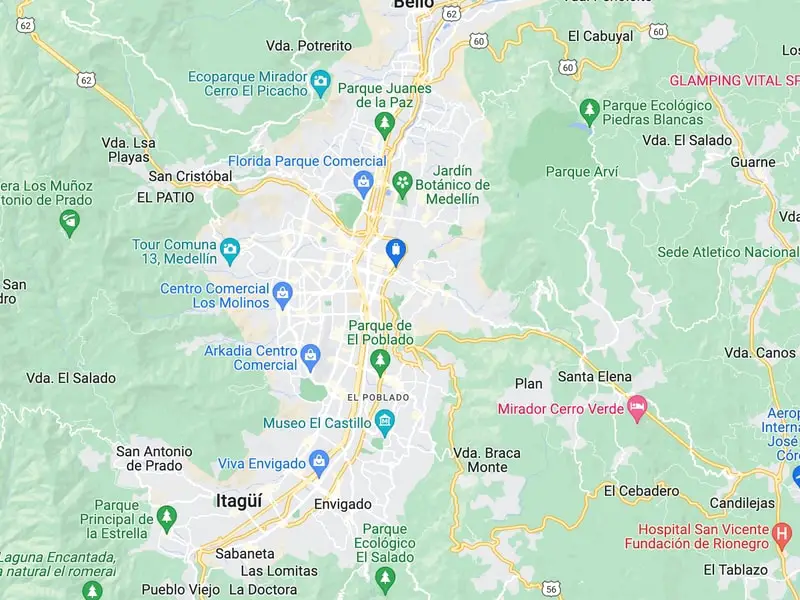 Medellin map