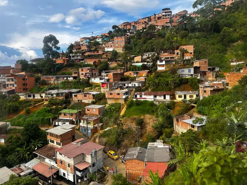 view from the Medellin cable car