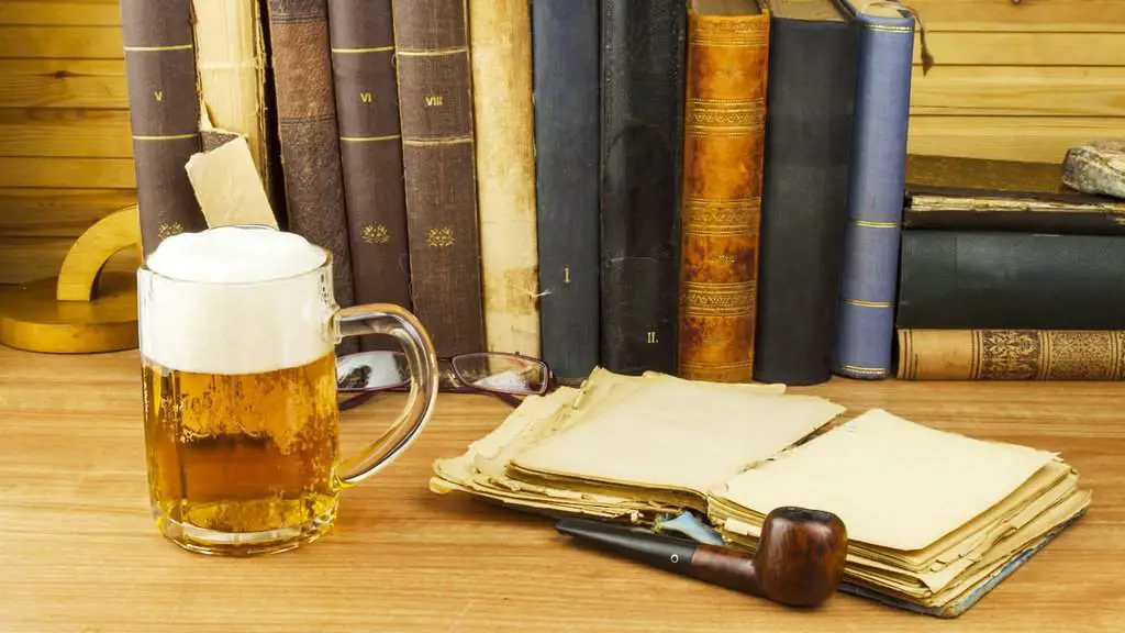 classic books and craft beer