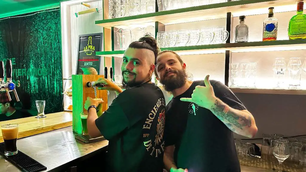 Daniel and Tomas behind the bar at Bufona Medellin Colombia cover photo
