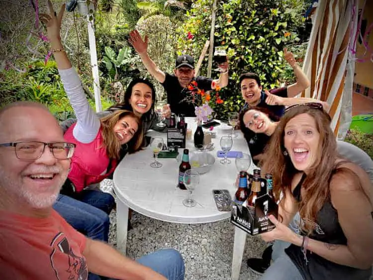 Excited drinkers at 72 Juanas private beer tasting