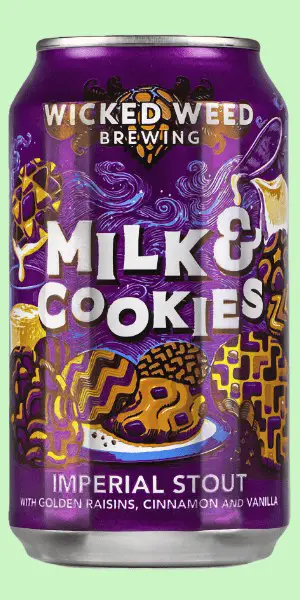 Wicked Weed Brewing Milk and Cookies can