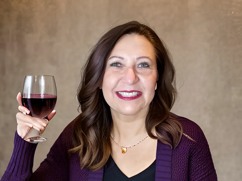 Gail Sherman of Wine Lovers Travel with wine