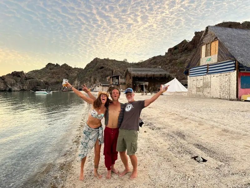 Cooper from The Soulfire Project with April and Ken in Baja