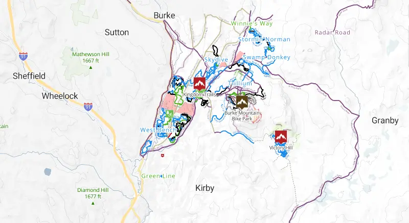 Northern Vermont Trails Near Dirt Church Brewing - TrailForks