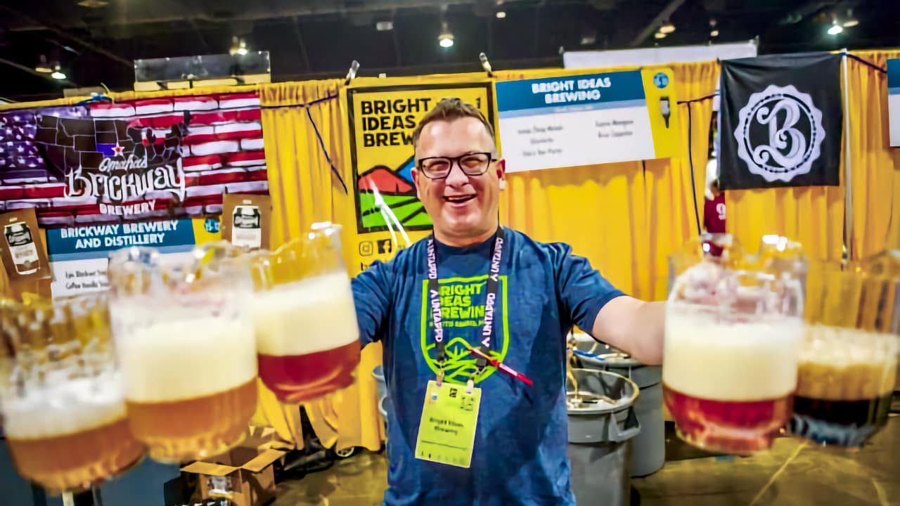 GABF Server with pitchers